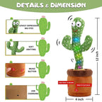 Musical Dancing Cactus Toy – Singing & Dancing Interactive Cactus for Kids